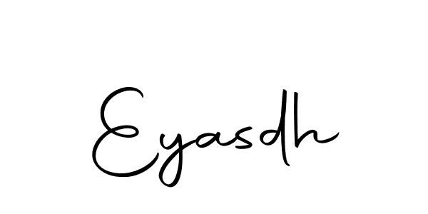 Use a signature maker to create a handwritten signature online. With this signature software, you can design (Autography-DOLnW) your own signature for name Eyasdh. Eyasdh signature style 10 images and pictures png