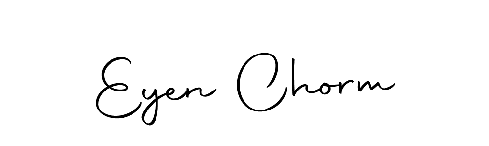 Use a signature maker to create a handwritten signature online. With this signature software, you can design (Autography-DOLnW) your own signature for name Eyen Chorm. Eyen Chorm signature style 10 images and pictures png