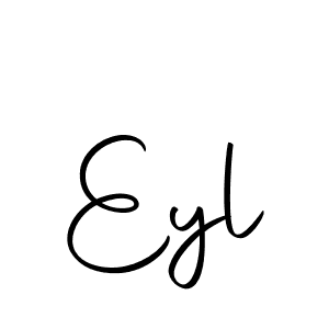 The best way (Autography-DOLnW) to make a short signature is to pick only two or three words in your name. The name Eyl include a total of six letters. For converting this name. Eyl signature style 10 images and pictures png