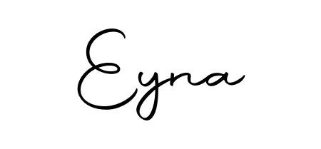 A stylish, flowing autograph style designed for name Eyna using Autography-DOLnW typography. Perfect for digital creative projects. Eyna signature style 10 images and pictures png