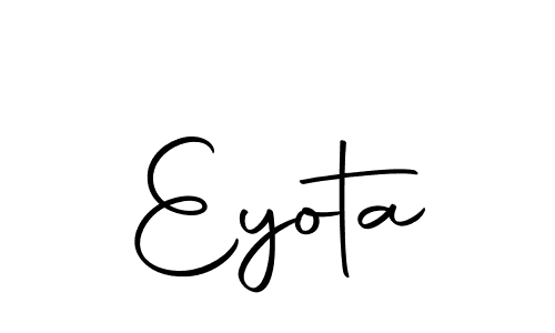 The best way (Autography-DOLnW) to make a short signature is to pick only two or three words in your name. The name Eyota include a total of six letters. For converting this name. Eyota signature style 10 images and pictures png