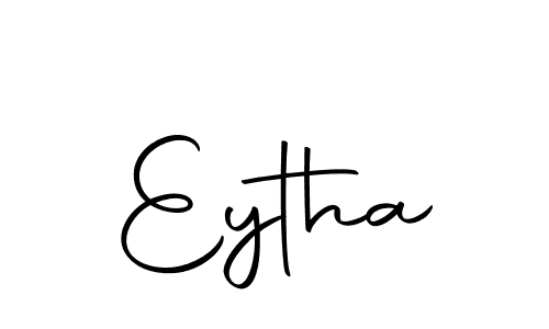The best way (Autography-DOLnW) to make a short signature is to pick only two or three words in your name. The name Eytha include a total of six letters. For converting this name. Eytha signature style 10 images and pictures png