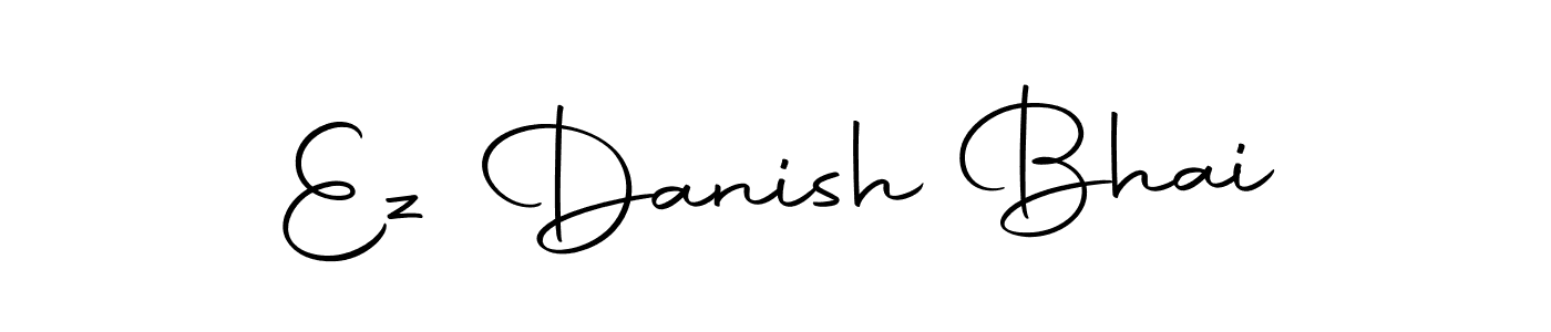 How to make Ez Danish Bhai name signature. Use Autography-DOLnW style for creating short signs online. This is the latest handwritten sign. Ez Danish Bhai signature style 10 images and pictures png