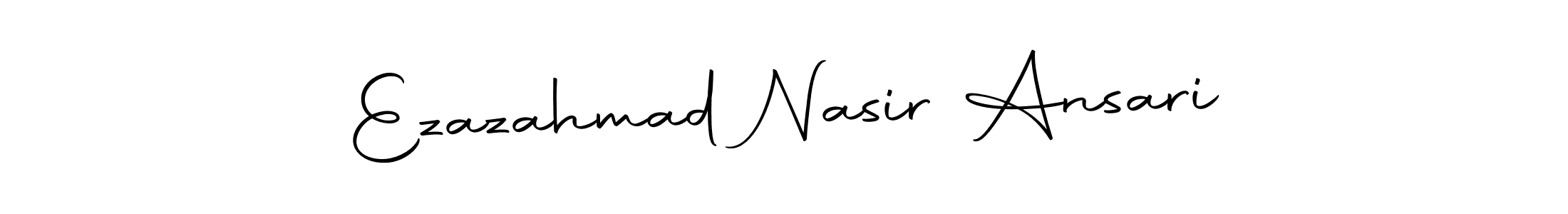 It looks lik you need a new signature style for name Ezazahmad Nasir Ansari. Design unique handwritten (Autography-DOLnW) signature with our free signature maker in just a few clicks. Ezazahmad Nasir Ansari signature style 10 images and pictures png