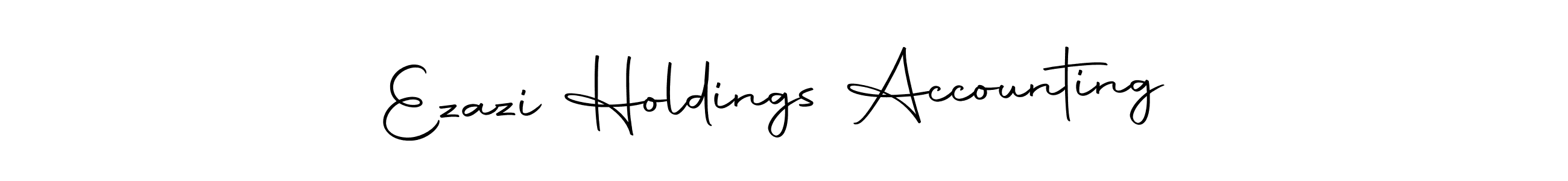 Make a beautiful signature design for name Ezazi Holdings Accounting . With this signature (Autography-DOLnW) style, you can create a handwritten signature for free. Ezazi Holdings Accounting  signature style 10 images and pictures png