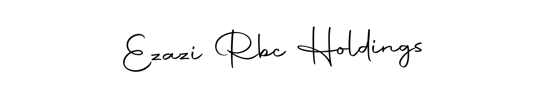 Make a beautiful signature design for name Ezazi Rbc Holdings. With this signature (Autography-DOLnW) style, you can create a handwritten signature for free. Ezazi Rbc Holdings signature style 10 images and pictures png