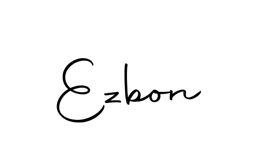 Create a beautiful signature design for name Ezbon. With this signature (Autography-DOLnW) fonts, you can make a handwritten signature for free. Ezbon signature style 10 images and pictures png