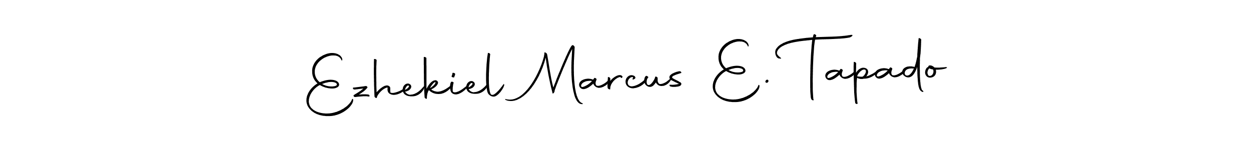 Use a signature maker to create a handwritten signature online. With this signature software, you can design (Autography-DOLnW) your own signature for name Ezhekiel Marcus E. Tapado. Ezhekiel Marcus E. Tapado signature style 10 images and pictures png