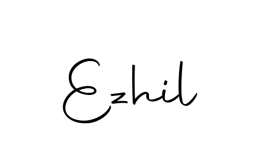 Create a beautiful signature design for name Ezhil. With this signature (Autography-DOLnW) fonts, you can make a handwritten signature for free. Ezhil signature style 10 images and pictures png