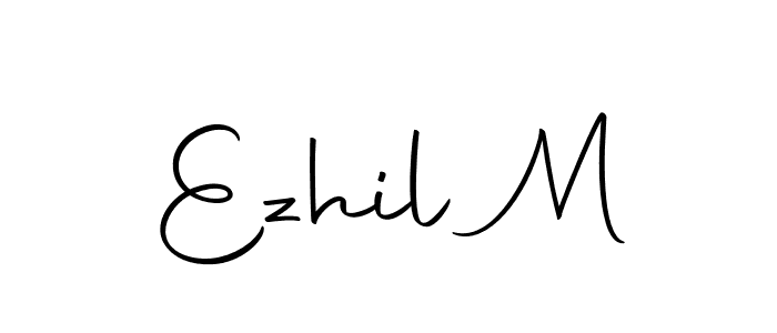 Also we have Ezhil M name is the best signature style. Create professional handwritten signature collection using Autography-DOLnW autograph style. Ezhil M signature style 10 images and pictures png