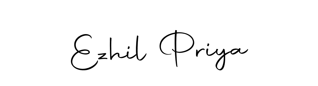 Make a beautiful signature design for name Ezhil Priya. With this signature (Autography-DOLnW) style, you can create a handwritten signature for free. Ezhil Priya signature style 10 images and pictures png