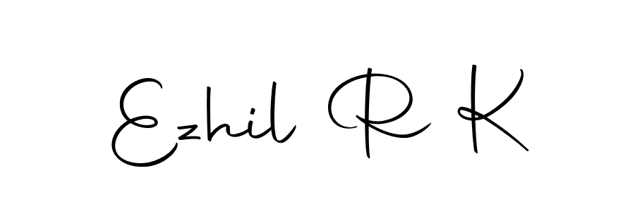 Make a beautiful signature design for name Ezhil R K. Use this online signature maker to create a handwritten signature for free. Ezhil R K signature style 10 images and pictures png