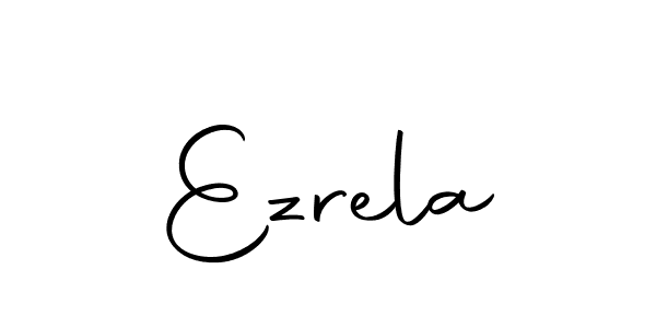 Use a signature maker to create a handwritten signature online. With this signature software, you can design (Autography-DOLnW) your own signature for name Ezrela. Ezrela signature style 10 images and pictures png