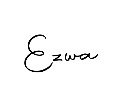 You should practise on your own different ways (Autography-DOLnW) to write your name (Ezwa) in signature. don't let someone else do it for you. Ezwa signature style 10 images and pictures png