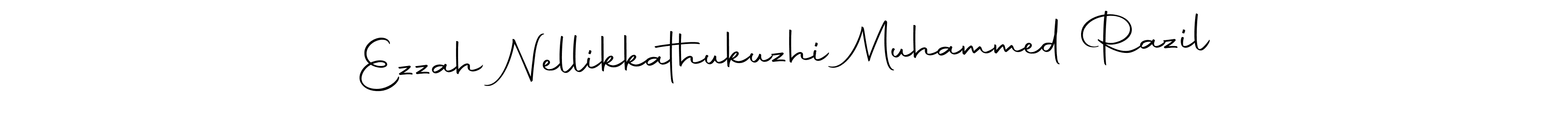 if you are searching for the best signature style for your name Ezzah Nellikkathukuzhi Muhammed Razil. so please give up your signature search. here we have designed multiple signature styles  using Autography-DOLnW. Ezzah Nellikkathukuzhi Muhammed Razil signature style 10 images and pictures png