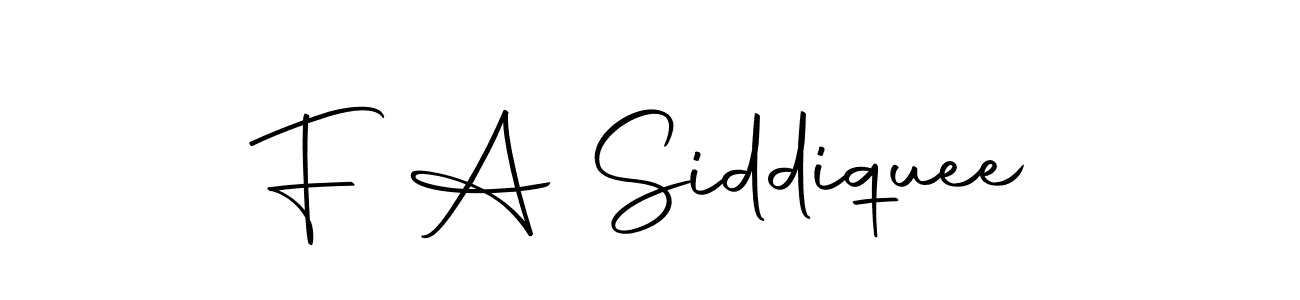 The best way (Autography-DOLnW) to make a short signature is to pick only two or three words in your name. The name F A Siddiquee include a total of six letters. For converting this name. F A Siddiquee signature style 10 images and pictures png