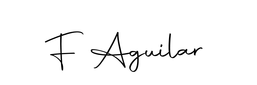 How to make F Aguilar name signature. Use Autography-DOLnW style for creating short signs online. This is the latest handwritten sign. F Aguilar signature style 10 images and pictures png