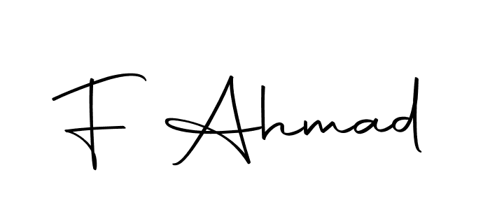 Make a beautiful signature design for name F Ahmad. With this signature (Autography-DOLnW) style, you can create a handwritten signature for free. F Ahmad signature style 10 images and pictures png