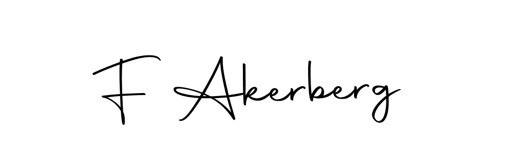 F Akerberg stylish signature style. Best Handwritten Sign (Autography-DOLnW) for my name. Handwritten Signature Collection Ideas for my name F Akerberg. F Akerberg signature style 10 images and pictures png