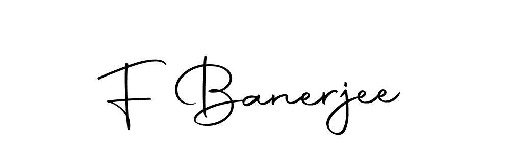 Make a beautiful signature design for name F Banerjee. With this signature (Autography-DOLnW) style, you can create a handwritten signature for free. F Banerjee signature style 10 images and pictures png