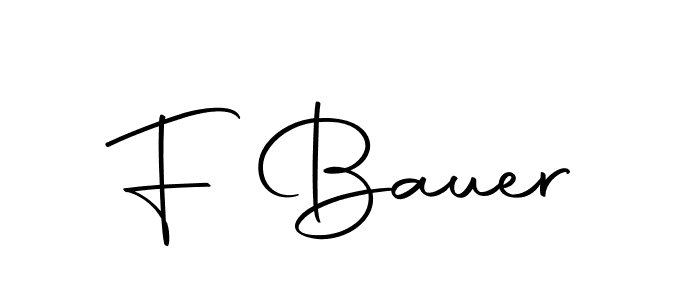 Create a beautiful signature design for name F Bauer. With this signature (Autography-DOLnW) fonts, you can make a handwritten signature for free. F Bauer signature style 10 images and pictures png