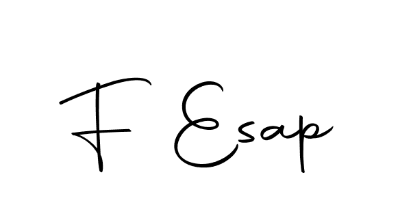 How to make F Esap signature? Autography-DOLnW is a professional autograph style. Create handwritten signature for F Esap name. F Esap signature style 10 images and pictures png