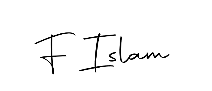 Design your own signature with our free online signature maker. With this signature software, you can create a handwritten (Autography-DOLnW) signature for name F Islam. F Islam signature style 10 images and pictures png