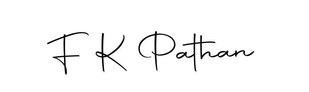 Create a beautiful signature design for name F K Pathan. With this signature (Autography-DOLnW) fonts, you can make a handwritten signature for free. F K Pathan signature style 10 images and pictures png