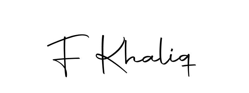 Also You can easily find your signature by using the search form. We will create F Khaliq name handwritten signature images for you free of cost using Autography-DOLnW sign style. F Khaliq signature style 10 images and pictures png