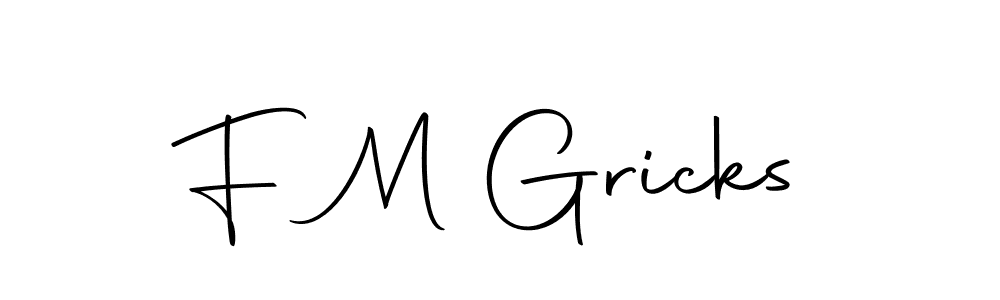 How to make F M Gricks signature? Autography-DOLnW is a professional autograph style. Create handwritten signature for F M Gricks name. F M Gricks signature style 10 images and pictures png