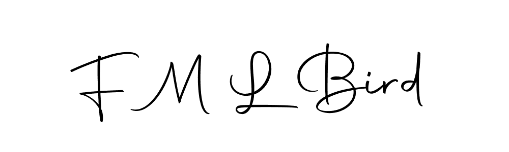F M L Bird stylish signature style. Best Handwritten Sign (Autography-DOLnW) for my name. Handwritten Signature Collection Ideas for my name F M L Bird. F M L Bird signature style 10 images and pictures png
