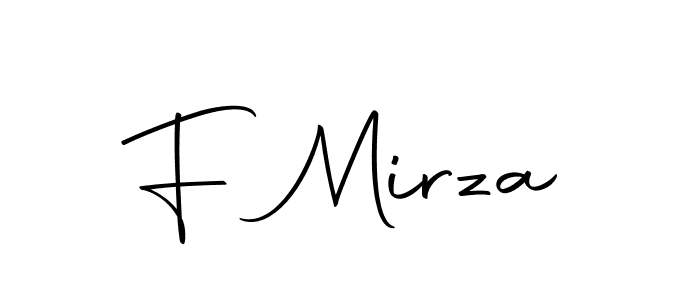 Use a signature maker to create a handwritten signature online. With this signature software, you can design (Autography-DOLnW) your own signature for name F Mirza. F Mirza signature style 10 images and pictures png