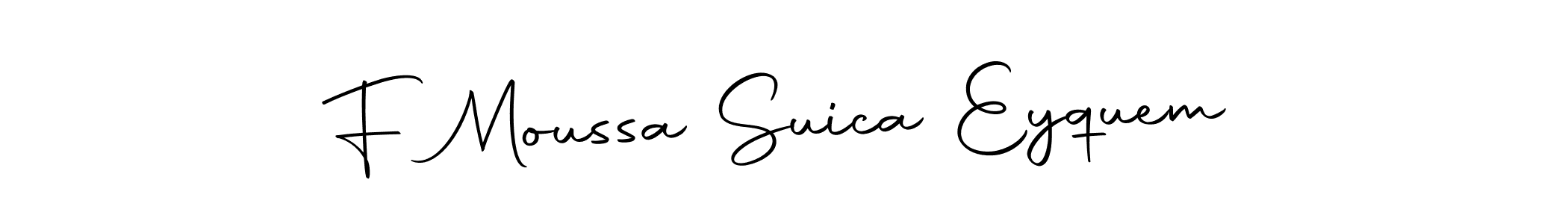 Autography-DOLnW is a professional signature style that is perfect for those who want to add a touch of class to their signature. It is also a great choice for those who want to make their signature more unique. Get F Moussa Suica Eyquem name to fancy signature for free. F Moussa Suica Eyquem signature style 10 images and pictures png