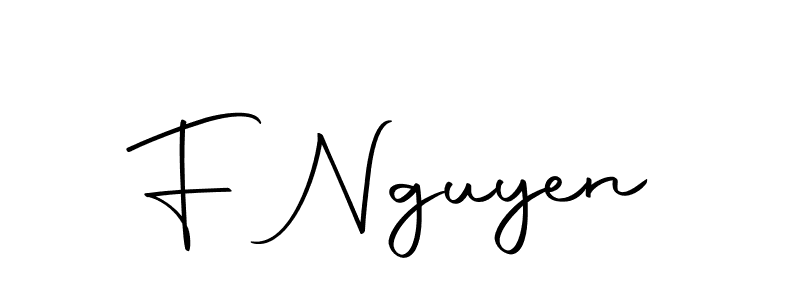 Design your own signature with our free online signature maker. With this signature software, you can create a handwritten (Autography-DOLnW) signature for name F Nguyen. F Nguyen signature style 10 images and pictures png