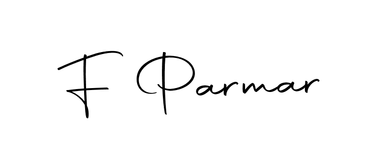 Make a beautiful signature design for name F Parmar. Use this online signature maker to create a handwritten signature for free. F Parmar signature style 10 images and pictures png