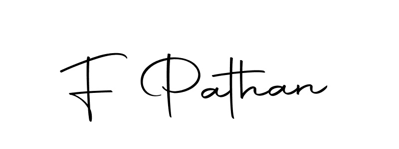 How to make F Pathan signature? Autography-DOLnW is a professional autograph style. Create handwritten signature for F Pathan name. F Pathan signature style 10 images and pictures png