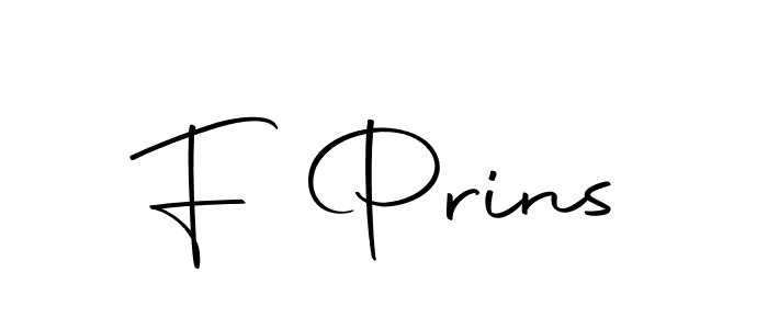 Create a beautiful signature design for name F Prins. With this signature (Autography-DOLnW) fonts, you can make a handwritten signature for free. F Prins signature style 10 images and pictures png