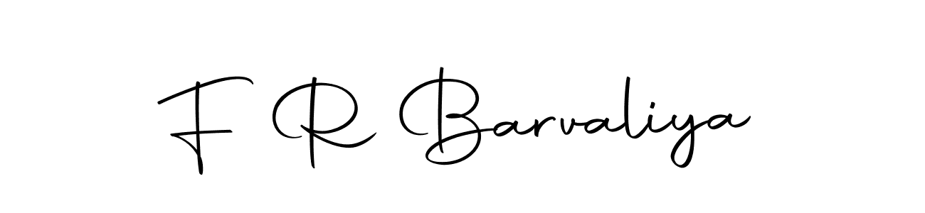 if you are searching for the best signature style for your name F R Barvaliya. so please give up your signature search. here we have designed multiple signature styles  using Autography-DOLnW. F R Barvaliya signature style 10 images and pictures png