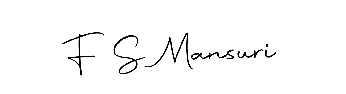 Use a signature maker to create a handwritten signature online. With this signature software, you can design (Autography-DOLnW) your own signature for name F S Mansuri. F S Mansuri signature style 10 images and pictures png