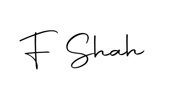 Make a beautiful signature design for name F Shah. With this signature (Autography-DOLnW) style, you can create a handwritten signature for free. F Shah signature style 10 images and pictures png