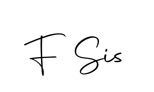 Also we have F Sis name is the best signature style. Create professional handwritten signature collection using Autography-DOLnW autograph style. F Sis signature style 10 images and pictures png