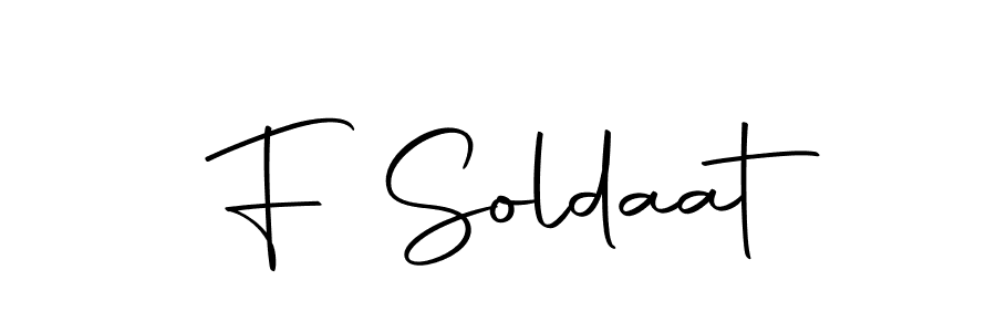 The best way (Autography-DOLnW) to make a short signature is to pick only two or three words in your name. The name F Soldaat include a total of six letters. For converting this name. F Soldaat signature style 10 images and pictures png
