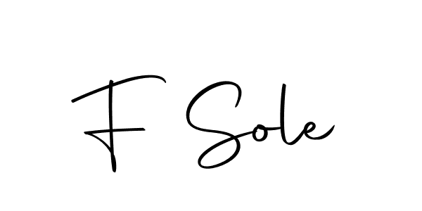 The best way (Autography-DOLnW) to make a short signature is to pick only two or three words in your name. The name F Sole include a total of six letters. For converting this name. F Sole signature style 10 images and pictures png