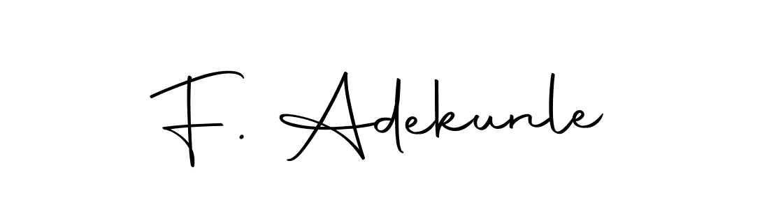 Use a signature maker to create a handwritten signature online. With this signature software, you can design (Autography-DOLnW) your own signature for name F. Adekunle. F. Adekunle signature style 10 images and pictures png