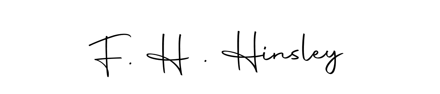 Use a signature maker to create a handwritten signature online. With this signature software, you can design (Autography-DOLnW) your own signature for name F. H . Hinsley. F. H . Hinsley signature style 10 images and pictures png