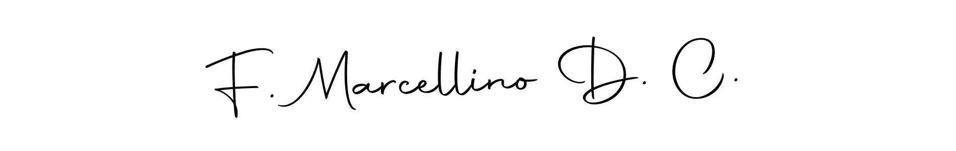 You should practise on your own different ways (Autography-DOLnW) to write your name (F. Marcellino D. C.) in signature. don't let someone else do it for you. F. Marcellino D. C. signature style 10 images and pictures png