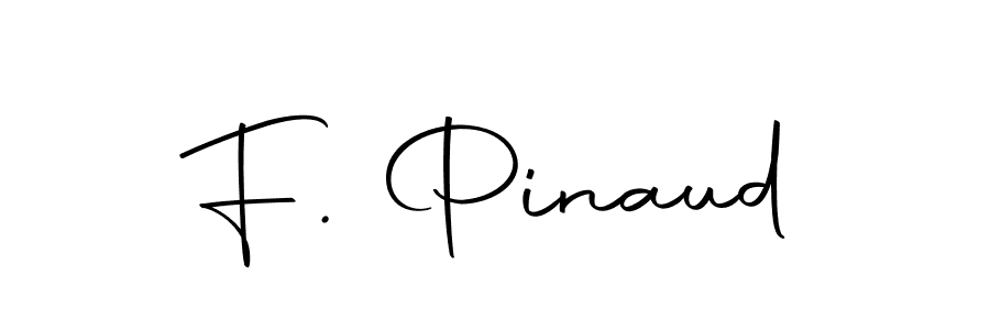 The best way (Autography-DOLnW) to make a short signature is to pick only two or three words in your name. The name F. Pinaud include a total of six letters. For converting this name. F. Pinaud signature style 10 images and pictures png