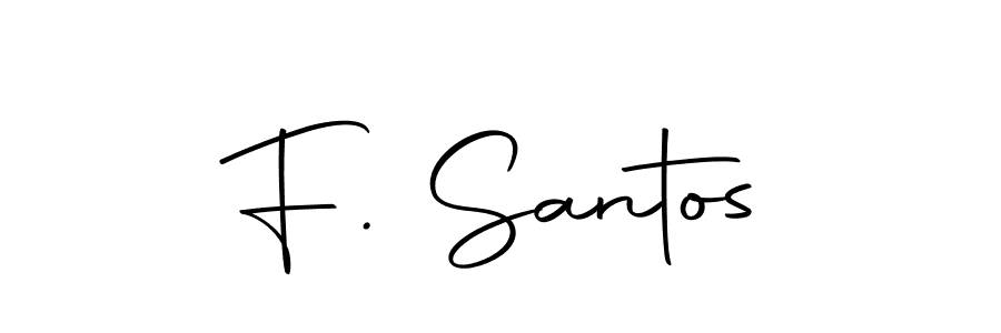 The best way (Autography-DOLnW) to make a short signature is to pick only two or three words in your name. The name F. Santos include a total of six letters. For converting this name. F. Santos signature style 10 images and pictures png