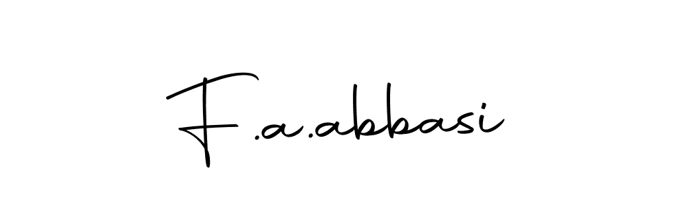 You should practise on your own different ways (Autography-DOLnW) to write your name (F.a.abbasi) in signature. don't let someone else do it for you. F.a.abbasi signature style 10 images and pictures png