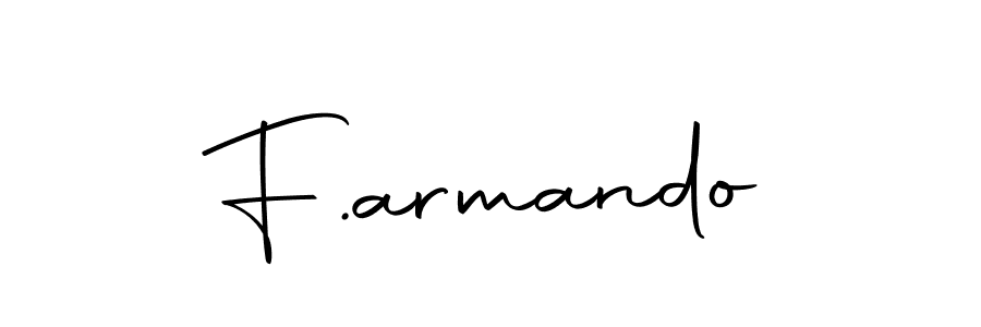 Make a beautiful signature design for name F.armando. With this signature (Autography-DOLnW) style, you can create a handwritten signature for free. F.armando signature style 10 images and pictures png